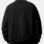 Ensemble — sweat en velours côtelé extensible 2 en 1 à col rond & pantalon en velours côtelé