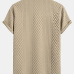 Ensemble — polo jacquard à losanges géométriques & short