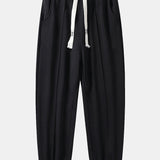 Ensemble — sweat color block & pantalon de jogging à plis