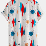 Ensemble — chemise à imprimé géométrique atomique & short de bain