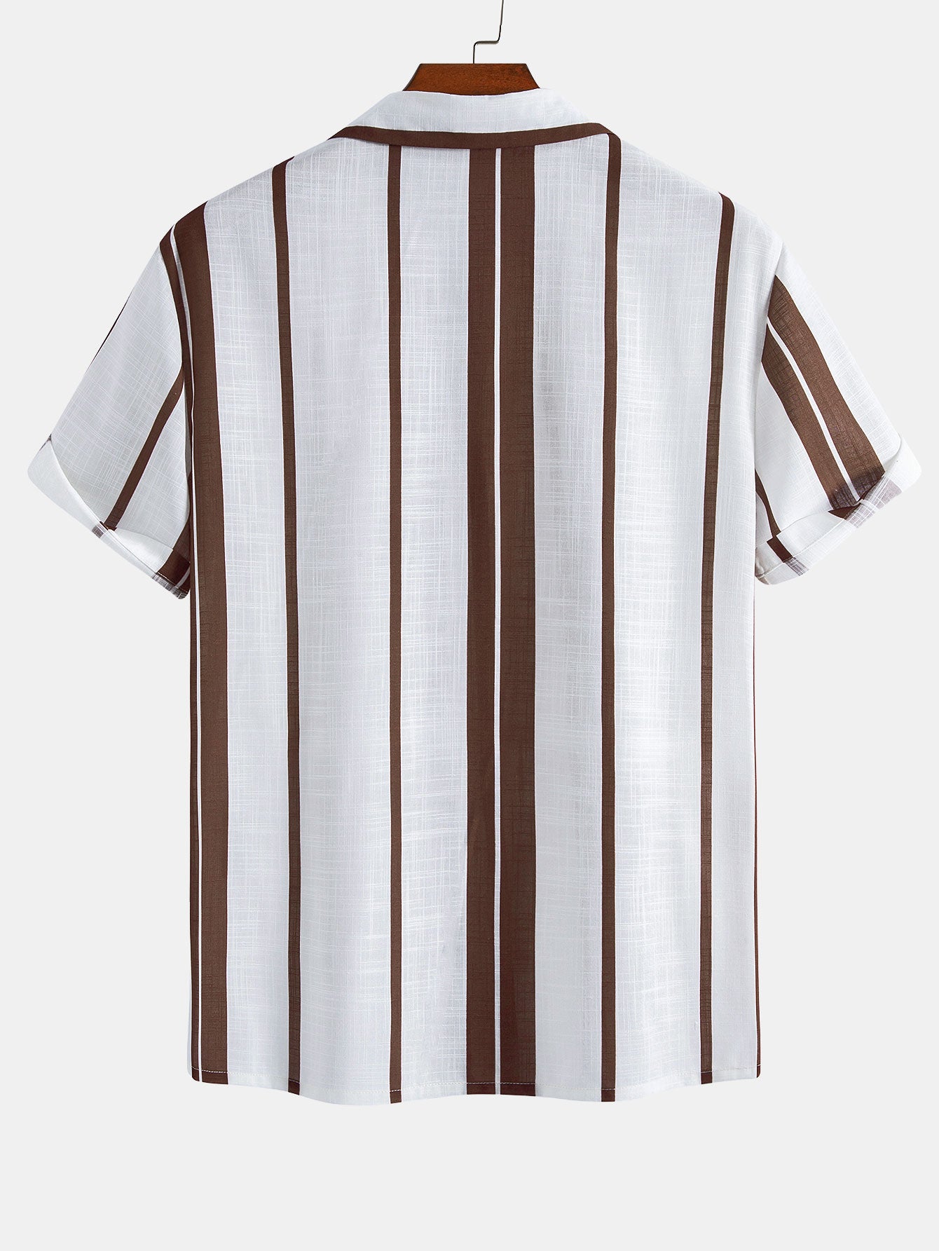 Chemise cubaine en lin rayé