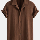 Ensemble Améline — chemise cubaine texturée jacquard & short texturé froissé à cordon