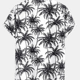 Ensemble — chemise à imprimé palmiers coupe décontractée & short de bain à imprimé palmiers