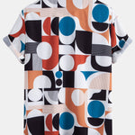 Ensemble — chemise à imprimé géométrique color block & short de bain à cordon