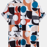 Ensemble — chemise à imprimé géométrique color block & short de bain à cordon