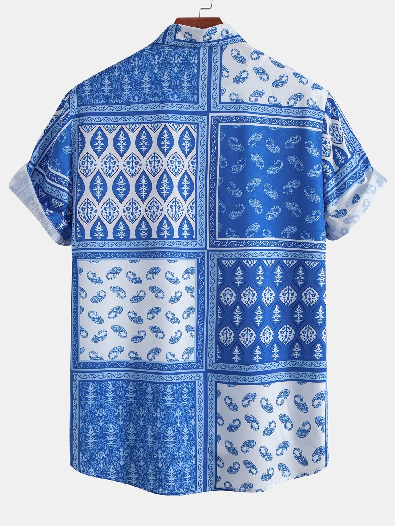 Ensemble Capucine — chemise à bordure paisley & short de bain
