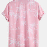 Ensemble — chemise à imprimé palmiers tropical & short de bain à cordon