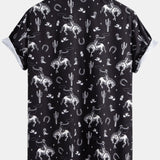 Ensemble — chemise à imprimé western et cactus & short de bain