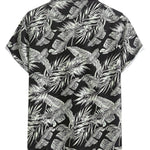 Ensemble Améline — chemise à imprimé plantes tropicales & short de bain à cordon