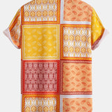 Ensemble Améline — chemise à bordure paisley & short de bain