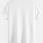 Ensemble — chemise à col officier à damier & short jacquard à damier