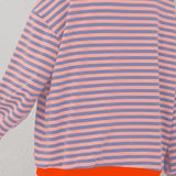 Irène | Sweat à rayures et bords contrastés