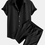 Ensemble — chemise jacquard géométrique & short