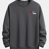 Ensemble — sweat à col rond coupe décontractée à imprimé rayé Paris & pantalon de jogging