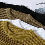 TEXTURED KNIT PULLOVER  FOR MEN