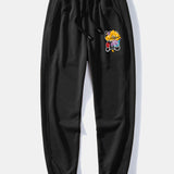 Ensemble — sweat à col rond coupe décontractée à imprimé ours graffiti & pantalon de jogging