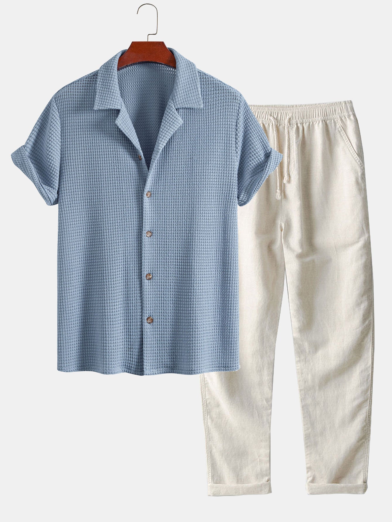 Lightblue & Beige / S