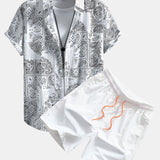 Ensemble Capucine — chemise à imprimé paisley & short de bain