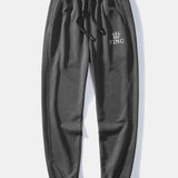 Ensemble — sweat à col rond coupe décontractée à imprimé couronne & pantalon de jogging