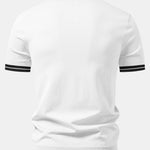 Ensemble Améline — polo zippé en maille à bordure contrastante & pantalon fuselé coupe slim