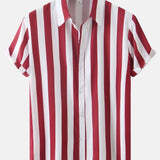 Ensemble Sidonie — chemise à imprimé rayé & short de bain