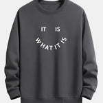 Ensemble — sweat à col rond à slogan « It Is What It Is » & pantalon de jogging