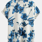 Ensemble Améline — chemise à imprimé floral à l'encre & short de bain