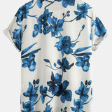 Ensemble Améline — chemise à imprimé floral à l'encre & short de bain