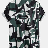 Ensemble Améline — chemise à imprimé color block & short de bain