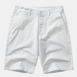 Ensemble — polo en maille jacquard géométrique rayée & short chino en coton