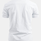 Améline — Chemise boutonnée en lin à manches courtes
