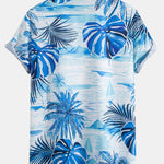 Ensemble — chemise à imprimé feuilles tropicales & short de bain à cordon