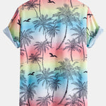 Ensemble — chemise à imprimé palmiers et mouettes & short de bain