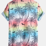 Ensemble — chemise à imprimé palmiers et mouettes & short de bain