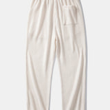 Ensemble Capucine — polo gaufré en maille contrastante à col Johnny & pantalon gaufré en maille à cordon