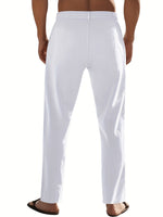 LINEN DRAWSTRING TROUSERS FOR MEN