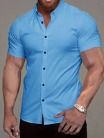 SOLID COLOR SHIRT FOR MEN