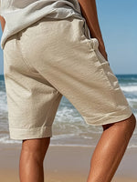 LINEN BEACH SHORTS FOR MEN