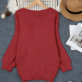 Pénélope | Pull ample en grosse maille à large encolure