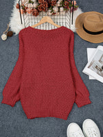 Pénélope | Pull ample en grosse maille à large encolure
