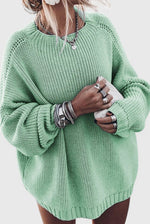 Esther | Pull ample en grosse maille à manches raglan