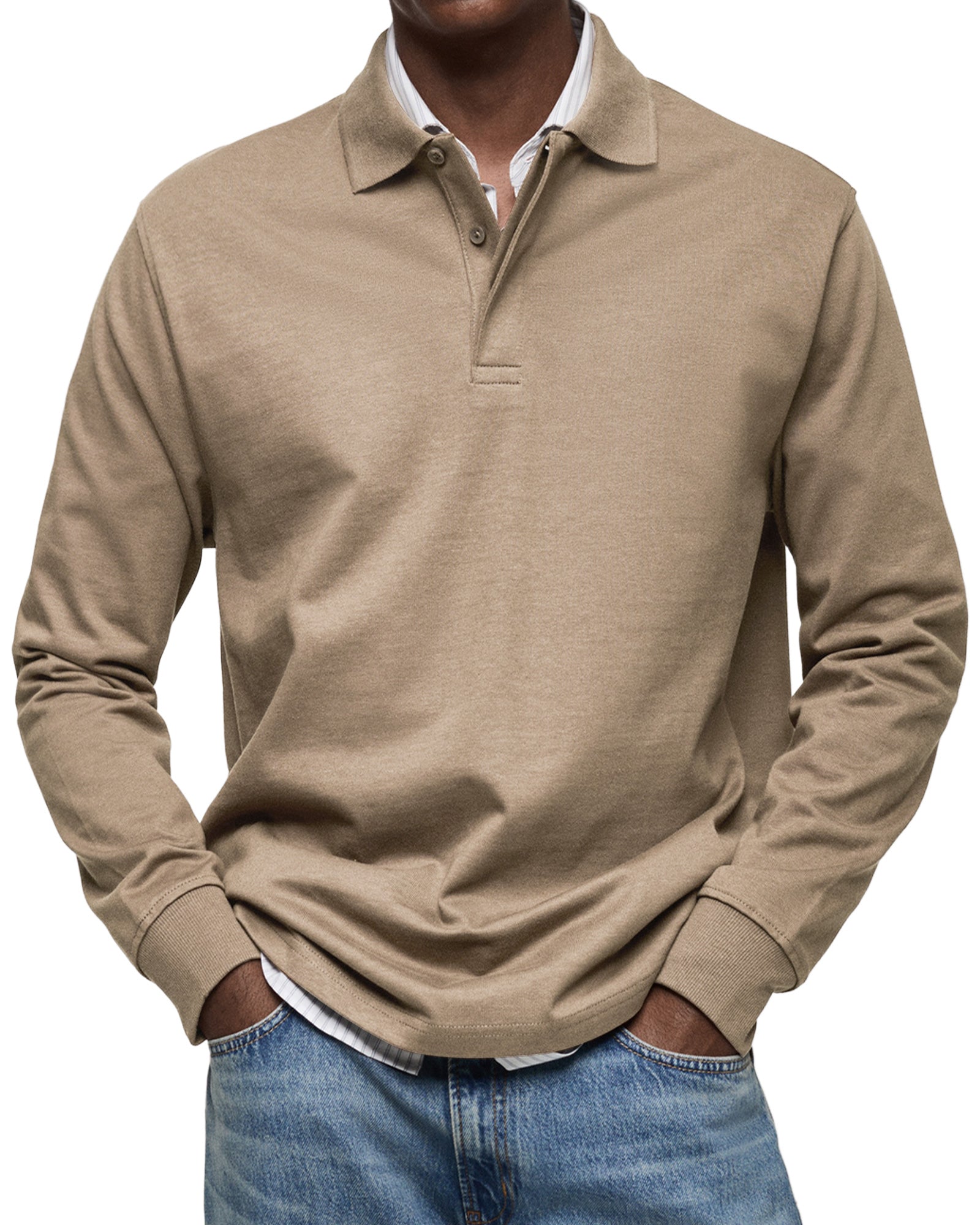 LUXURY LONG-SLEEVED POLO