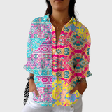 Eléonore — Blouse imprimée légère et colorée