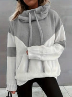 Tiphaine | Sweat à capuche à empiècements et cordon