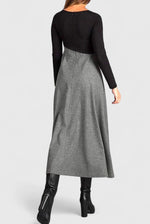Robe Maxi Élégante à Manches Longues