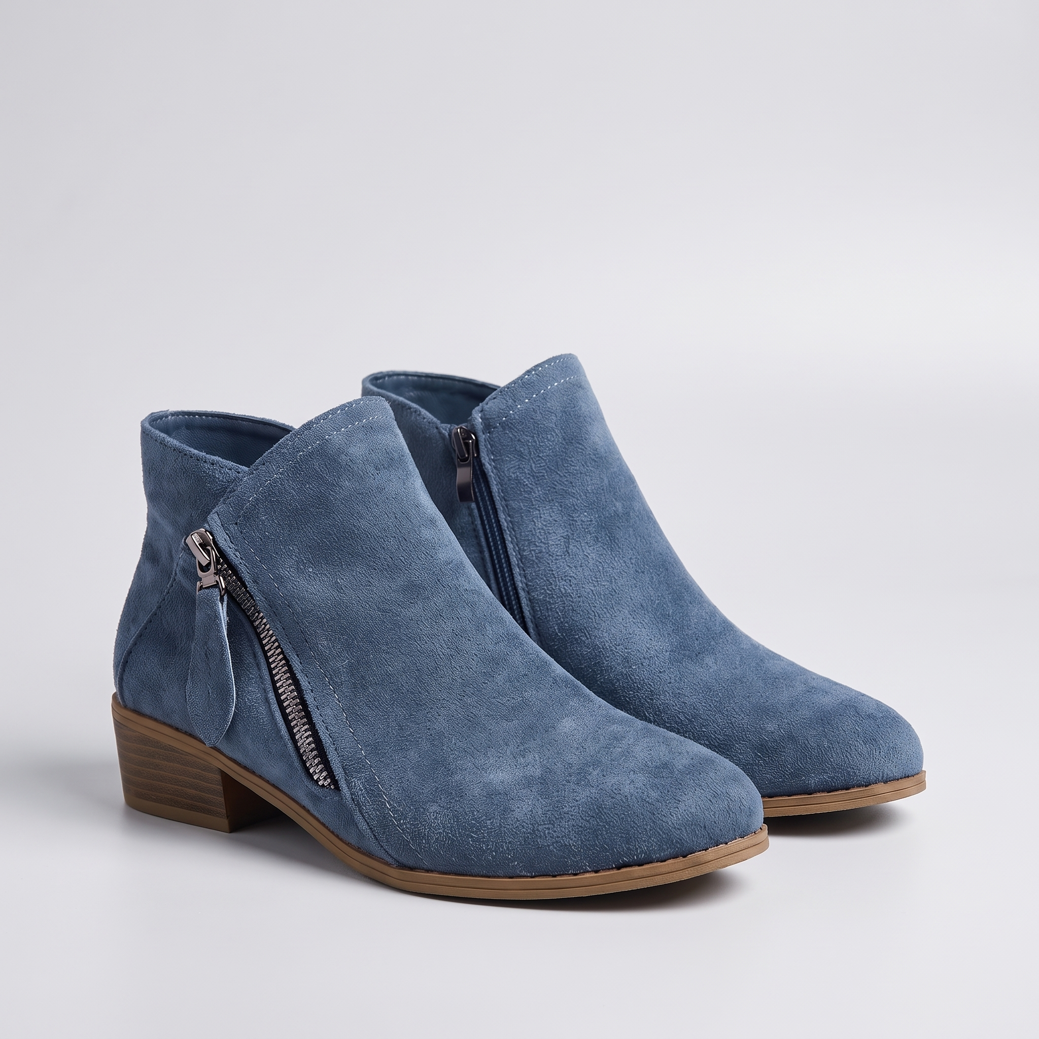 Calvera | Bottines confort Bleu, vue de face