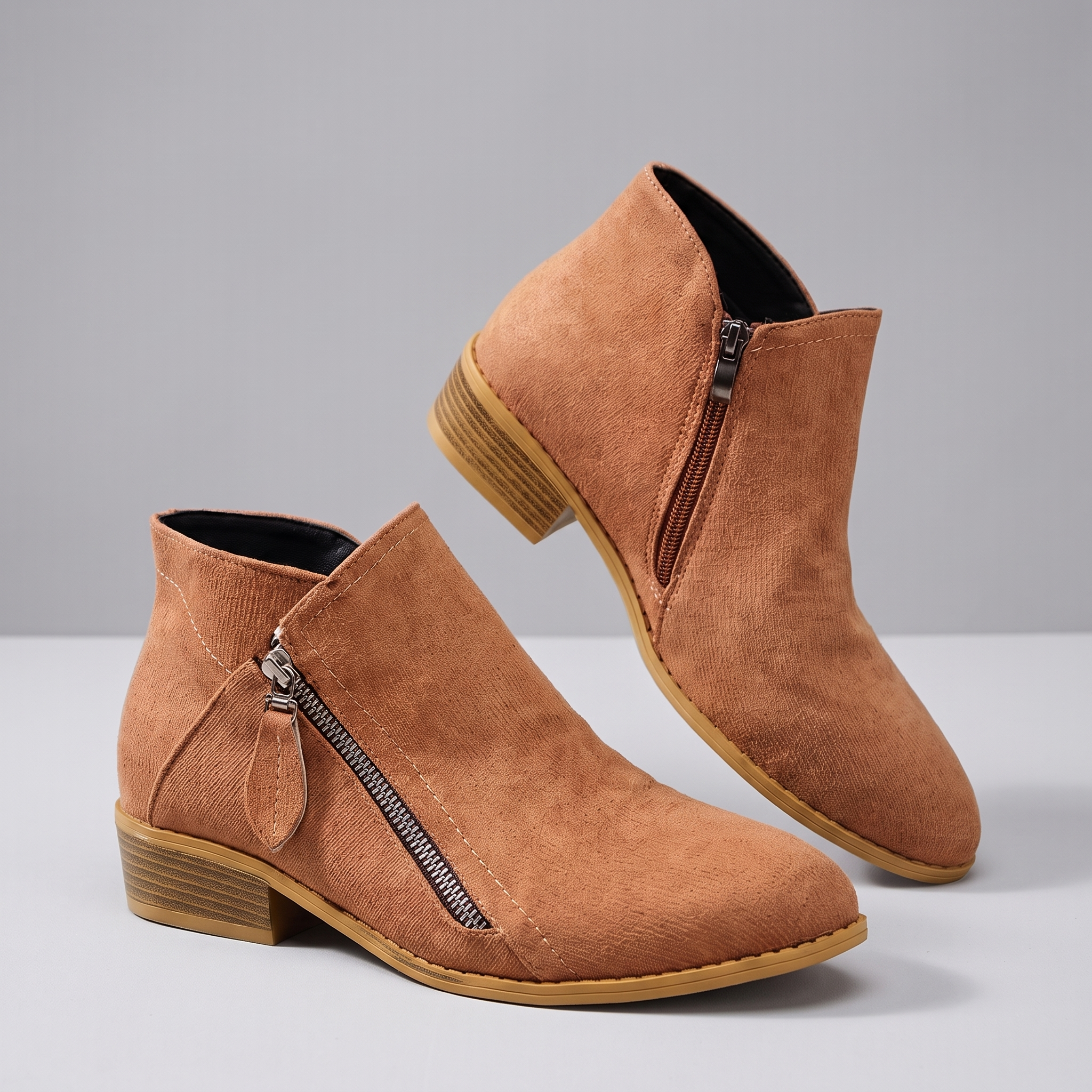 Calvera | Bottines confort Marron, vue de face