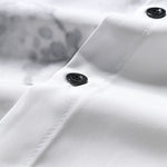 Ensemble — chemise à imprimé peinture traditionnelle à l'encre orientale & short de bain à cordon