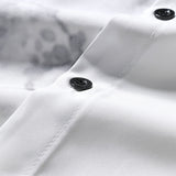 Ensemble — chemise à imprimé peinture traditionnelle à l'encre orientale & short de bain à cordon