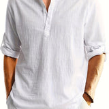 STAND COLLAR SHIRT FOR MEN